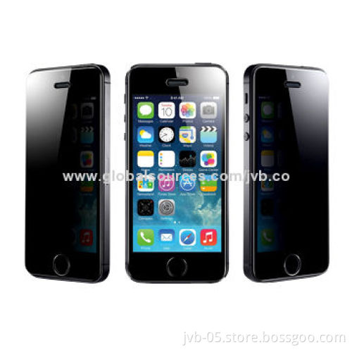 Anti-spy tempered glass screen protector for iPhone 5/5s